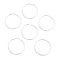 Aluminum Open Jump Rings, Round Ring, Silver, 24x2mm, Inner Diameter: 20mm