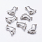 Tarnish Resistant 201 Stainless Steel Pendants, Footprint, Stainless Steel Color, 16x12x4mm, Hole: 1mm