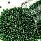TOHO Round Seed Beads, Japanese Seed Beads, (27B) Silver Lined Grass Green, 11/0, 2.2mm, Hole: 0.8mm, about 1110pcs/bottle, 10g/bottle