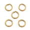 Ion Plating(IP) 304 Stainless Steel Open Jump Rings, Real 18K Gold Plated, 10x1.5mm, Inner Diameter: 7mm, about 29pcs/10g