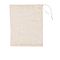 Cotton Storage Pouches, Drawstring Bags, Rectangle, Antique White, 33x30cm