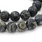 Frosted Round Natural Kambaba Jasper Bead Strands, 10mm, Hole: 1mm, about 39pcs/strand, 14.5~15 inch