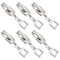 6Pcs Brass Watch Band Clasps, Platinum, 19.6x5.2x4mm, Hole: 0.9mm