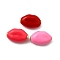 Brass Enamel Beads, Lip, Lead Free & Cadmium Free, Long-Lasting Plated, Real 18K Gold Plated, Mixed Color, 8x12x6mm, Hole: 1.4mm