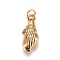 304 Stainless Steel Pendants, Conch, Golden, 18x7.5x4mm, Hole: 3mm