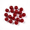 Opaque Solid Color Glass Beads, Round, FireBrick, 4.5mm, Hole: 0.9~1mm, about 9090pcs/1000g