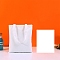 Cotton Cloth Blank Canvas Bag, Vertical Tote Bag for DIY Craft, Ghost White, 35x30cm
