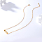 201 Stainless Steel Pendant Necklaces, Oval Bar, Golden, No Size