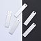 Tarnish Resistant 304 Stainless Steel Pendants, Manual Polishing, Blank Stamping Tags, Rectangle, Stainless Steel Color, 40x9x1.8mm, Hole: 2mm