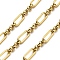 Ion Plating(IP) 304 Stainless Steel Oval Link Chains, Unwelded, with Spool, Polished, Real 18K Gold Plated, 9.5x4.5x1mm