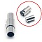 Tarnish Resistant 304 Stainless Steel Locking Tube Magnetic Clasps, Column, Stainless Steel Color, 18x6mm