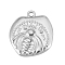 Non-Tarnish 304 Stainless Steel Pendants, Irregular Flat Round with Bees Charms, Stainless Steel Color, 17.9x19mm