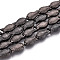 Electroplate Glass Beads Strands, Fish, Gunmetal Plated, 15x8.2x5.3mm, Hole: 0.9mm, about 50pcs/strand, 26.77~27.17''(68~69cm)