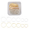 Brass Linking Rings, Golden & Silver, 20~30x1mm, Inner Diameter: 18~28mm, 120pcs/box