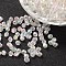 Bicone AB Color Plated Eco-Friendly Transparent Acrylic Beads, Clear AB, 4x4mm, Hole: 1mm