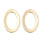 Brass Linking Rings, Cadmium Free & Nickel Free & Lead Free, Oval Connector, Real 18K Gold Plated, 24.5x16x1mm