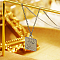 Non-Tarnish Stainless Steel Square Pendant Necklace, Stainless Steel Color, 15.75 inch(40cm)