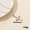 Stainless Steel Cross with Rose Pendant Necklace, Women's Necklace