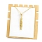 Stainless Steel Macrame Pouch Braided Gemstone Holder Pendant Necklace Making, Golden, 19.69 inch(50cm)