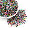 Glass Seed Beads, Inside Colours, Round, Mixed Color, 4~4.5x3~3.5mm, Hole: 1.2~1.5mm, about 7140pcs/pound