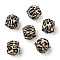 Silicone Beads, DIY Nursing Necklaces Making, Hexagon with Leopard Print Pattern, Dark Sea Green, 14x14x14mm, Hole: 2mm