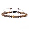 Adjustable Women's Tiger Eye Beaded Bracelet, with Simple and Versatile Hand-wove Bead, Show in Picture