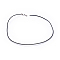Imitation Leather Necklace Cord, Black, Size: about 2mm thick, 17.5 inch long