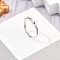 Rhodium Plated 925 Sterling Silver Adjustable Rings, Platinum, Twelve Constellations, Capricorn, 2mm, Inner Diameter: 16mm