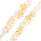 Natural Quartz Crystal & Citrine Beads Strands, Chip, 4~17x4~10x1~8mm, Hole: 0.8~1mm, about 116~131pcs/strand, 15.35''~16.14''(39~41cm)