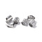 Non-Tarnish 304 Surgical Stainless Steel Wire Guardian and Protectors, Stainless Steel Color, Hole: 1.6mm, 5~5.5x6~6.4x2.3mm