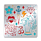 Stainless Steel Cutting Dies Stencils, for DIY Scrapbooking/Photo Album, Decorative Embossing DIY Paper Card, Stainless Steel Color, Flower Pattern, 156x156mm