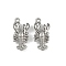 Ocean Theme 304 Stainless Steel Pendants, Anti-Tarnish, Lobster, 22x10.5x6mm, Hole: 1.4mm