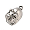 Retro 304 Stainless Steel Pendants, Pig Charms, Antique Silver, 16x8x8mm, Hole: 1.6mm