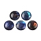 Natural Abalone Shell/Paua Shell Resin Cabochons, Half Round/Dome, Marine Blue, 10x2mm
