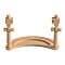 Wood Embroidery Hoop Holder Stand, Rotated Adjustable Embroidery Frame Stand, Moccasin, 365x235mm