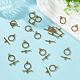 150 шт. застежки из сплава в тибетском стиле FIND-GO0002-99AG-4