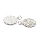 Латунные микропаве прозрачные подвески с фианитом ZIRC-L091-091P-2