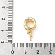 Латунные серьги-кольца из циркония KK-D369-02G-3