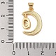 Латунные микропаве прозрачные подвески с фианитом KK-I712-49G-01-3