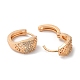 Серьги-кольца из латуни со стразами EJEW-K256-83KCG-2