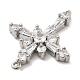 Латунные микропаве прозрачные подвески с фианитом KK-L228-03P-01-2
