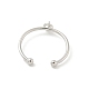 Закрепки кольца из латуни с открытой манжетой KK-G518-02P-01-3