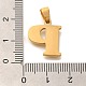 Подвески из нержавеющей стали 304 с ионным покрытием (IP) STAS-U035-01G-P-3