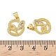Латунные микро проложить кубического циркония подвески KK-L243-29G-01-3