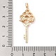 Латунные микропаве прозрачные подвески с фианитом KK-S388-02G-02-3