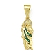 Подвески из кубического циркония с покрытием из латуни KK-U029-05G-1
