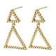 Серьги-гвоздики из латуни KK-N232-106G-NF-4