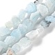 Необработанные грубые нити натурального аквамарина G-B065-C16-1