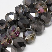 Стеклянные бусины с гальваническим покрытием  EGLA-Q085-8mm-08
