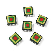 Эмалевые бусины ручной работы в технике лэмпворк LAMP-S079-14G